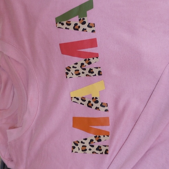 Long sleeve MAMA leopard pring graphic - Picture 2 of 3